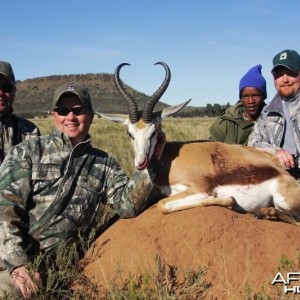 Springbok hunted in South Africa