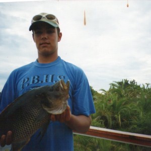 Thin face large mouth, caught near Seronga, Botswana