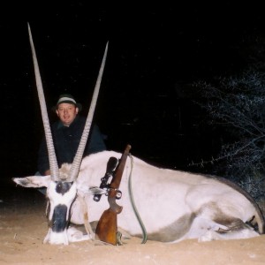 Holstein Hunting Safaris Namibia - Client with big Gemsbuck