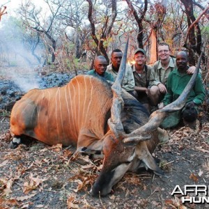 49 Inch Lord Derby Eland  shot at CAWA Safari CAR