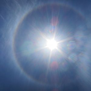 Sun Halo in Namibia