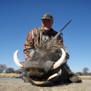 Hunting Warthog in Namibia