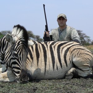 Hunting Burchell's Plain Zebra in Namibia