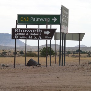 Road Signs Damaraland Namibia