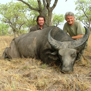 West African Savannah Buffalo hunted in Benin with Club Faune