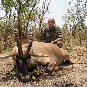 Western Roan Antelope hunted in Benin with Club Faune