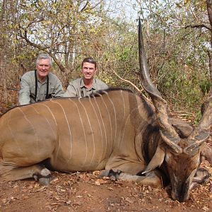 Lord Derby Eland hunted in Central Africa with Club Faune