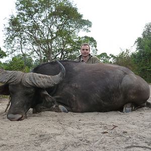 Central African Savannah Buffalo hunted in Central Africa with Club Faune