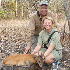 Red-Flanked Duiker hunted in Central Africa with Club Faune