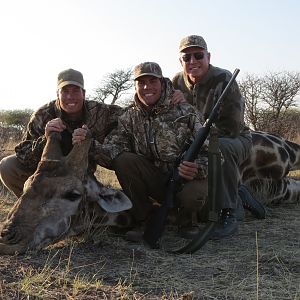 Giraffe hunted with Ozondjahe Hunting Safaris in Namibia