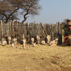 Trophies hunted with Ozondjahe Hunting Safaris in Namibia