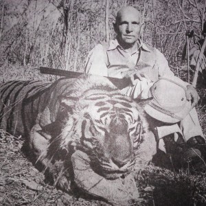 Tiger hunting picture from the British Raj Era