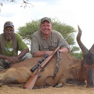 Hunting Red Hartebeest in Namibia