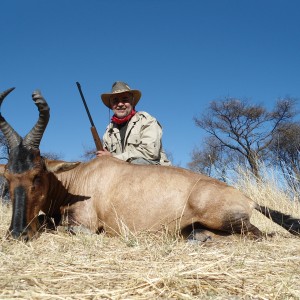 Hunting Red Hartebeest in Namibia