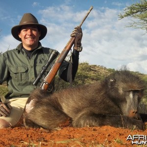 Baboon hunted with Wintershoek Johnny Vivier Safaris