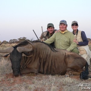 Blue Wildebeest hunted with Wintershoek Johnny Vivier Safaris