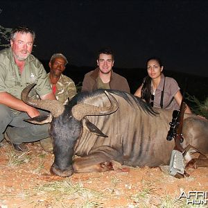 Blue Wildebeest hunt with Wintershoek Johnny Vivier Safaris