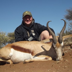 Springbok hunt with Wintershoek Johnny Vivier Safaris