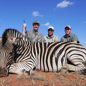 Zebra hunt with Wintershoek Johnny Vivier Safaris