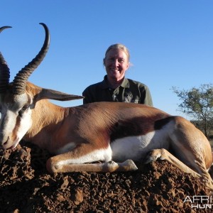 Springbok hunt with Wintershoek Johnny Vivier Safaris