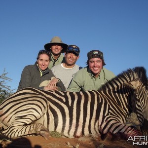 Zebra hunt with Wintershoek Johnny Vivier Safaris