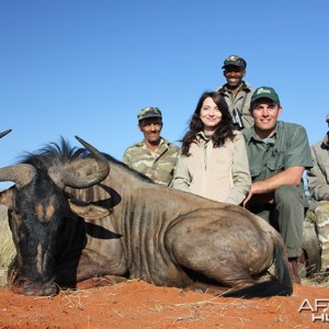 Blue Wildebeest hunt with Wintershoek Johnny Vivier Safaris