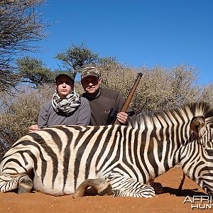 Zebra hunt with Wintershoek Johnny Vivier Safaris