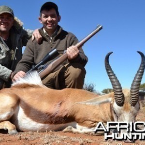 Springbok hunt with Wintershoek Johnny Vivier Safaris