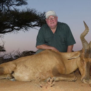 Red Hartebeest hunt with Wintershoek Johnny Vivier Safaris