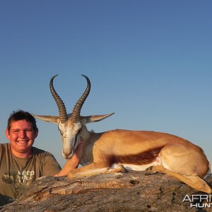 Springbok hunt with Wintershoek Johnny Vivier Safaris