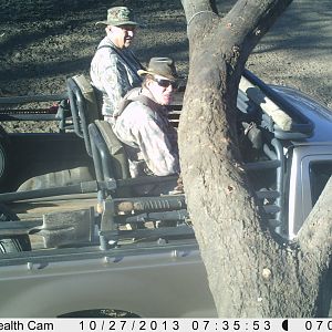 Checking Leopard Bait Trail Camera