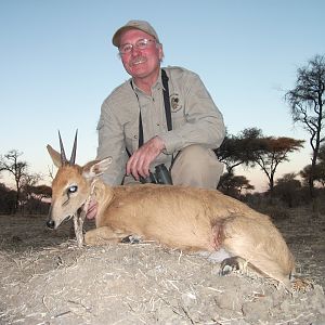 Gray Duiker hunted with Ozondjahe Hunting Safaris in Namibia
