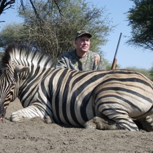 Burchell's Zebra hunted with Ozondjahe Hunting Safaris in Namibia