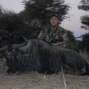 Blue Wildebeest hunted with Ozondjahe Hunting Safaris in Namibia