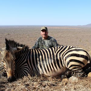 Hartmann's Zebra hunted with Ozondjahe Hunting Safaris in Namibia