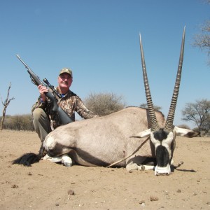 Gemsbok hunted with Ozondjahe Hunting Safaris in Namibia