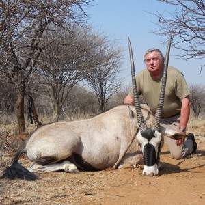 Gemsbok hunted with Ozondjahe Hunting Safaris in Namibia