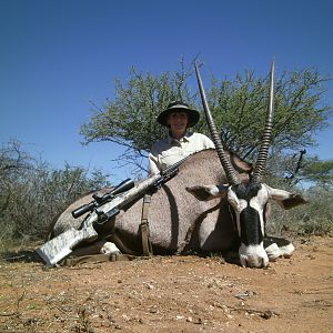 Gemsbok hunted with Ozondjahe Hunting Safaris in Namibia