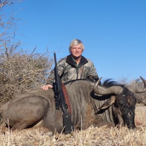 Blue Wildebeest hunted with Ozondjahe Hunting Safaris in Namibia