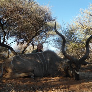 Greater Kudu hunted with Ozondjahe Hunting Safaris in Namibia