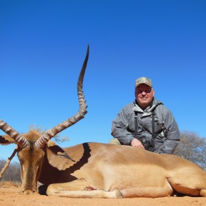 Impala hunted with Ozondjahe Hunting Safaris in Namibia