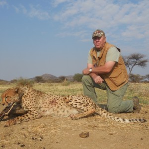 Hunting Cheetah at Ozondjahe Hunting Safaris in Namibia