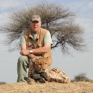 Hunting Cheetah at Ozondjahe Hunting Safaris in Namibia