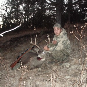 First mule deer