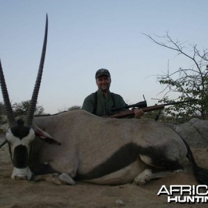 Gemsbok hunted at Westfalen Hunting Safaris Namibia