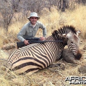 Hartmann's Zebra hunted at Westfalen Hunting Safaris Namibia