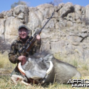 Warthog hunted at Westfalen Hunting Safaris Namibia