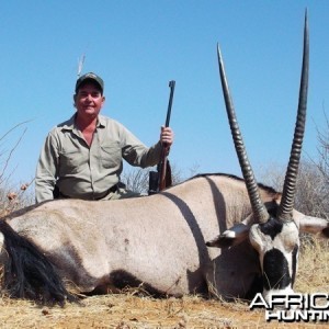 Gemsbok hunted at Westfalen Hunting Safaris Namibia