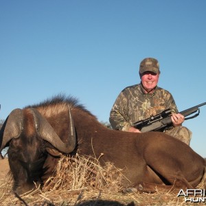 Black Wildebeest hunted with Ozondjahe Hunting Safaris in Namibia