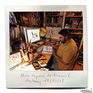 Wildlife Artist Marcello Pettineo - In His Studio